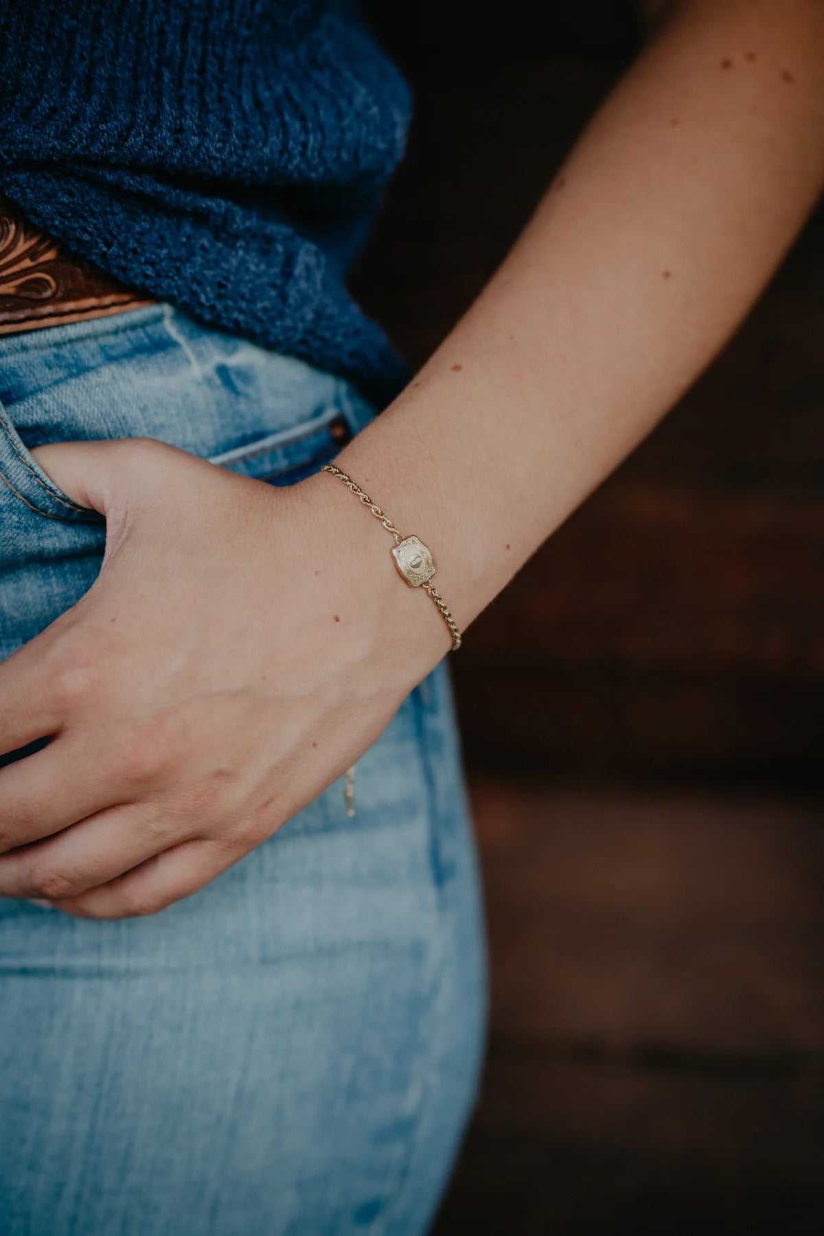 26 English Letter Belt Buckle Bracelet