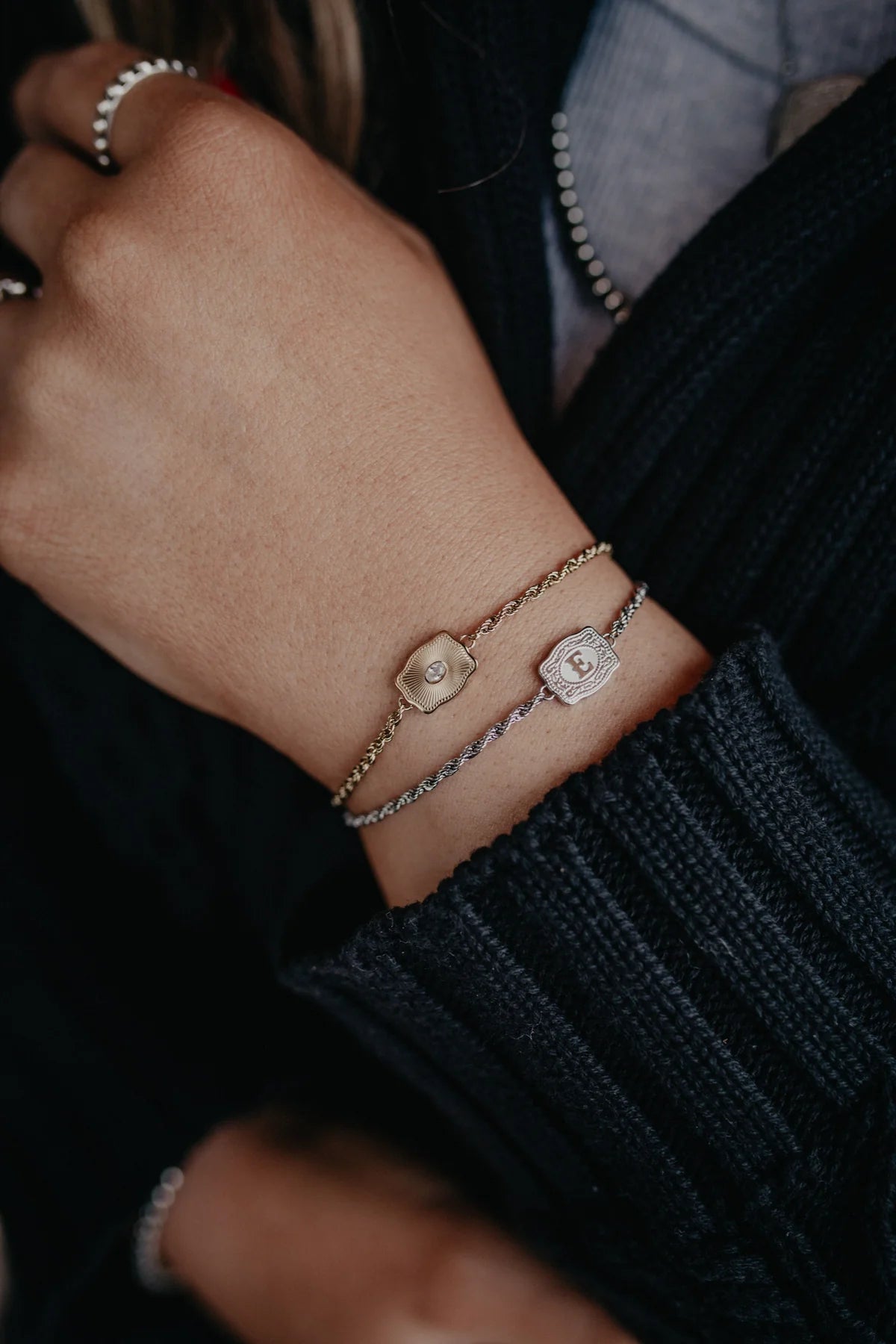 26 English Letter Belt Buckle Bracelet